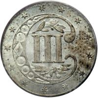 1854 Silver Three Cents. PCGS MS64 - 2