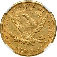 1875-CC $10 Liberty. NGC AU50 - 2