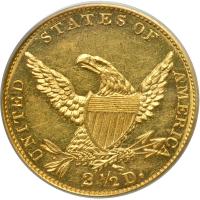 1834 $2.50 Classic Head. PCGS AU58 - 2