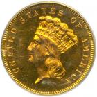 1886 $3 Gold. PCGS MS63
