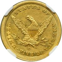 1842-C $5 Liberty. Small date. NGC MS61 - 2
