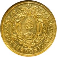 German States -- Augsburg. Double Ducat, 1672. NGC MS63 - 2