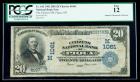 1902, $20 National Bank Note. The Citizens NB, Piqua, OH. PCGS Fine 12