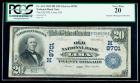 1902, $20 National Bank Note. The Old NB, Lima, OH. PCGS Very Fine 20