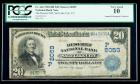 1902, $20 National Bank Note. The Deseret NB, Salt Lake City, UT. PCGS Very Good 10