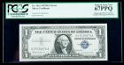 1957-B, $1 Silver Certificate. Mismatched Serial Numbers. PCGS Superb Gem New 67PPQ
