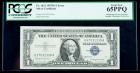 1957-B, $1 Silver Certificate. Mismatched Serial Numbers. PCGS Gem New 65PPQ