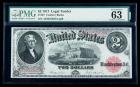 1917, $2 United States Note. PMG Choice Uncirculated 63EPQ