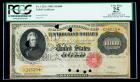 1900, $10,000 Gold Certificate. PCGS Apparent Very Fine 25, Hole Punch Cancelled