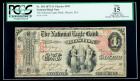 1875, $1 National Bank Note. The National Eagle Bank, Boston, MA. PCGS Apparent Fine 15