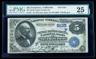 1882, $5 National Bank Note. The Wells Fargo NB, San Francisco, CA. PMG Very Fine 25