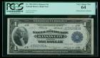 1918, $1 Federal Reserve Bank Note. PCGS Very Choice New 64