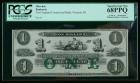 New England Commercial Bank, Newport, RI. $1.00 18__ Remainder. PCGS Superb Gem New 68PPQ