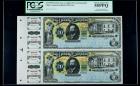 SCWPM# S220r 18xx (ca. 1882) 20 Pesos Remainders. Uncut Pair. PCGS Choice About New 55PPQ