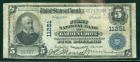 1902, $5 National Bank Note. The First NB, Garden Grove, CA. PCGS Fine 15