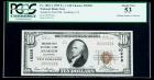 1929, $10 National Bank Note. Anaheim First NB, Anaheim, CA. PCGS About New 53