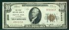 1929, $10 National Bank Note. The First NB, Santa Ana, CA. PCGS Very Fine 20
