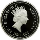Australia. Platinum 200 Dollars, 1993. PF