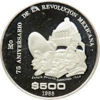 Mexico. 2 Piece Proof Set: Gold 1000 Pesos and Silver 500 Pesos, 1985. PF - 2