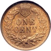 1873 Indian Head Cent. Closed 3. NGC MS66 - 2