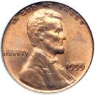 1955 Lincoln Cent. Doubled die obverse. PCGS MS64