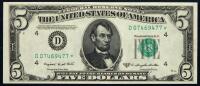 Seven Choice to Gem Unc 1950's $5 FRN Stars