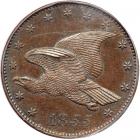 1855 Pattern Cent. Bronze, plain edge. Judd-173. Pollock-198 Low Rarity 7. PCGS PF64