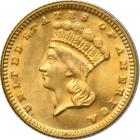 1889 $1 Gold Indian. PCGS MS63