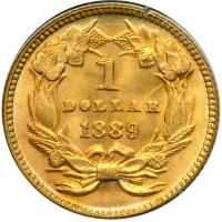 1889 $1 Gold Indian. PCGS MS63 - 2