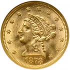 1878 $2.50 Liberty. NGC MS63