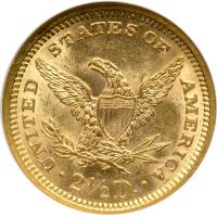 1878 $2.50 Liberty. NGC MS63 - 2