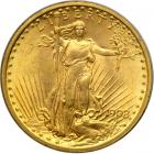 1908 $20 St. Gaudens. No motto. PCGS MS64