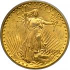 1909/8 $20 St. Gaudens. PCGS MS63