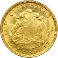 Chile. 100 Pesos, 1926. AU - 2