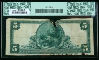 1902, $5 National Bank Note. The First NB, Garden Grove, CA. PCGS Apparent Very Fine 20 - 2