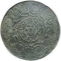 1776 Continental Dollar in Pewter Newman 1-C Rarity-3 CURENCY Type. PCGS EF45 - 2