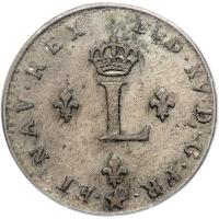 1739-H French Colonial Sou Marque La Rochelle Mint Vlack-95 Rarity-4. PCGS AU53 - 2