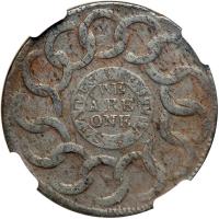 1787 Fugio Cent Newman 13-X Rarity-2. NGC MS62 - 2