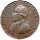 1793/2 Washington Ship Halfpenny with Lettered Edge Breen-1225. PCGS EF45