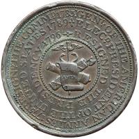 (1800) Washington Funeral Penny in Copper Breen-1278 - 2