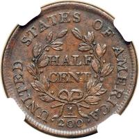 1804 C-8 R1 Spiked Chin. NGC AU50 - 2