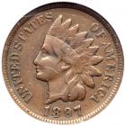 1897 Indian 1¢ FS-011.5 S-1. ANACS F12