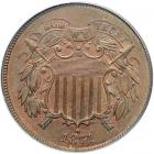 1871 Two Cents. PCGS MS64