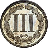 1882 Nickel Three Cents. PCGS PF63 - 2