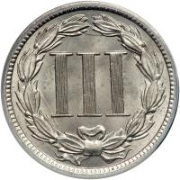 1888 Nickel Three Cents. PCGS MS64 - 2