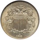1868 Shield Nickel. NGC MS64