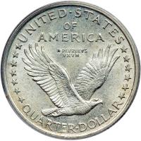 1917 Liberty Standing Quarter Dollar. Type 1. PCGS MS63 - 2