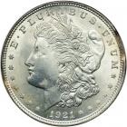 1921 MINT ERROR. Partial Collar Rim Clip. ANACS MS64