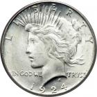1924-S Peace Dollar. PCGS MS63