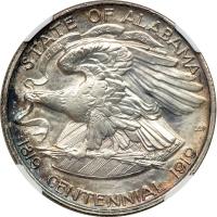 1921 Alabama Half Dollar, with 2 x 2 - 2